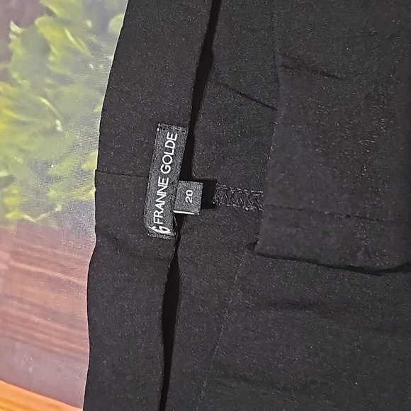 Franne Golde Black‎ High Waisted Pants Size 20 - Picture 4 of 6